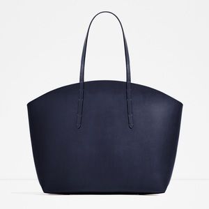 ZARA STRUCTURED TOTE BAG